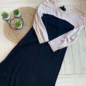 H&M Black and Tan dress size small EUC